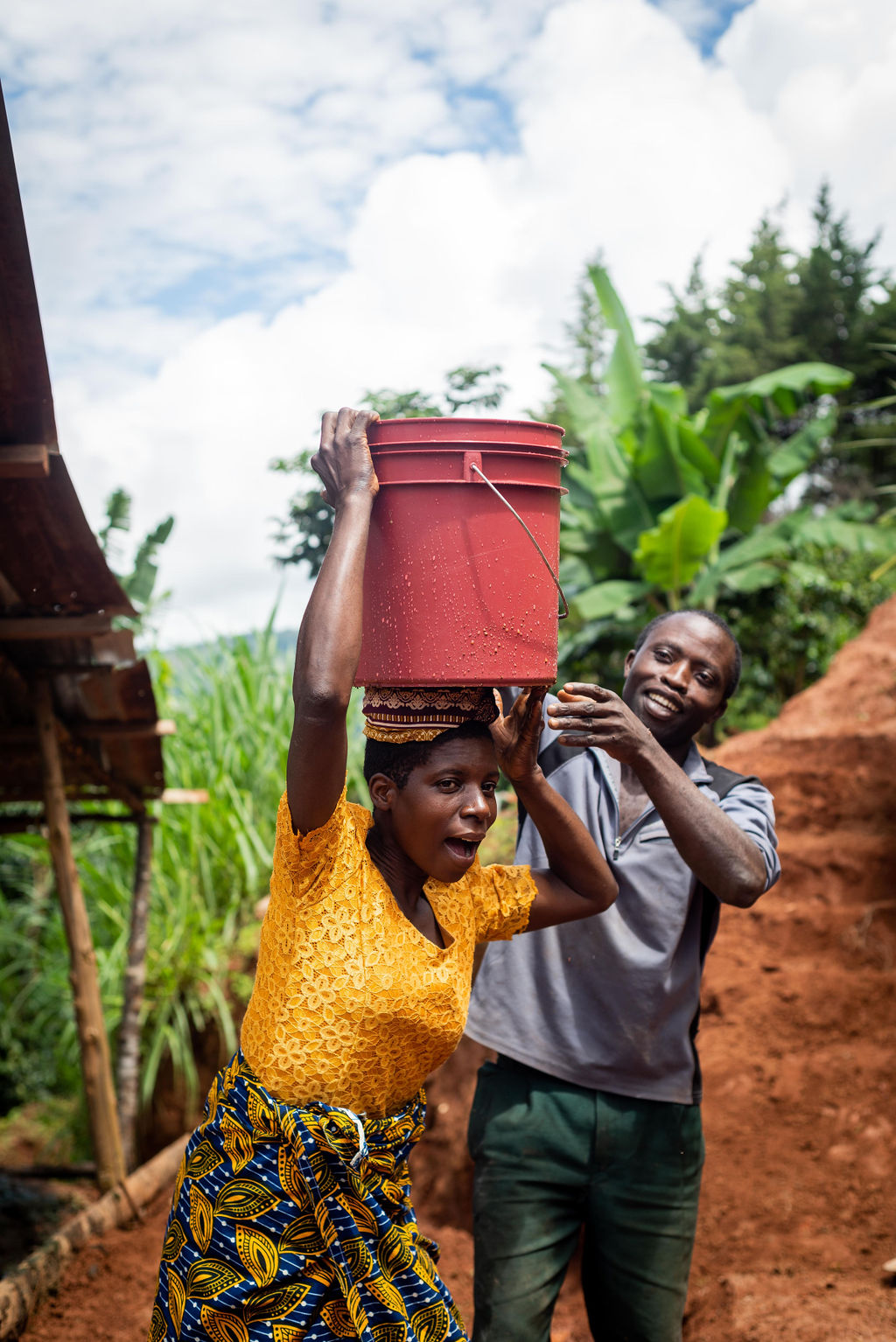 Fetching water Fetching water